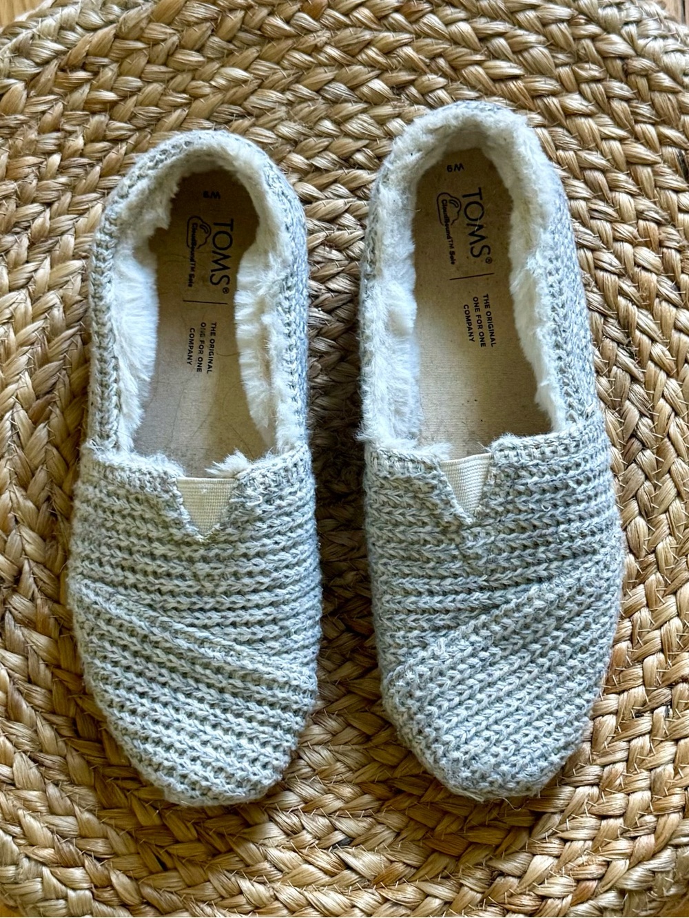 TOMS Sweater-Knit Faux Shearling